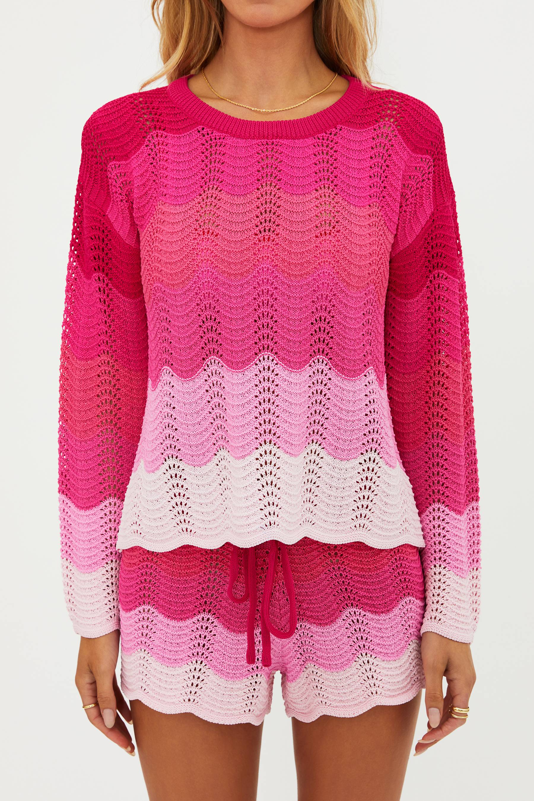 Beach Sweater Electric Pink Wave - Image 7