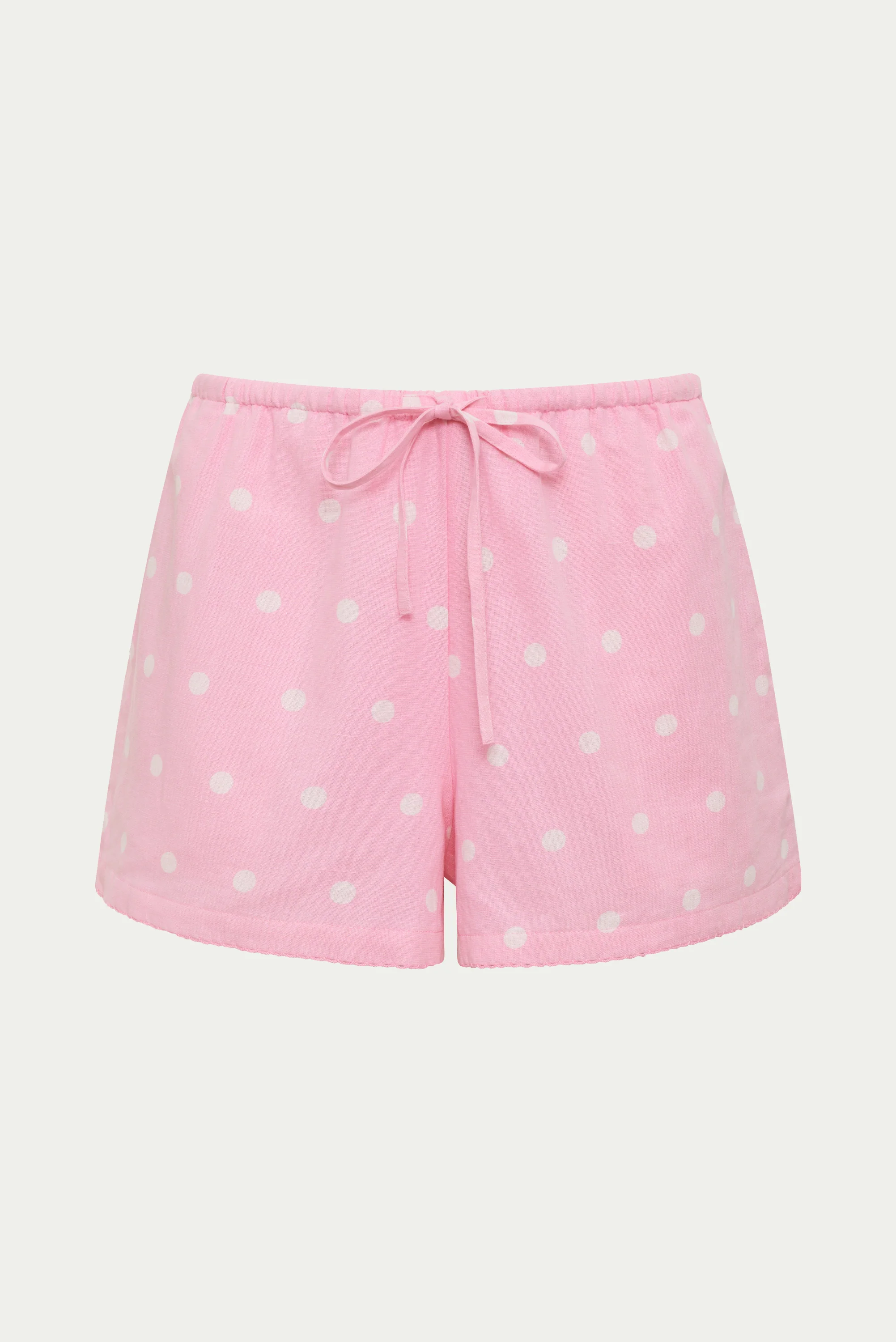 Birkley Short Pink & White Polka Dots - Image 9
