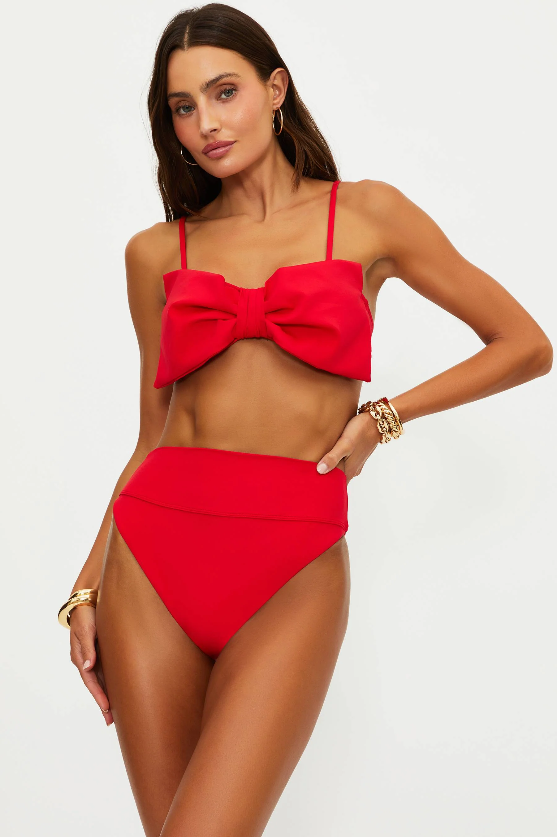 Anthropologie X Beach Riot Highway Bottom True Red - Image 3