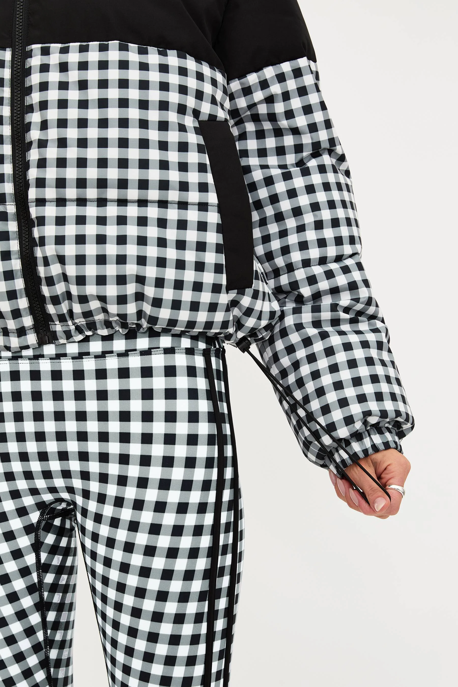 Jo Jo Puffer Slate Gingham - Image 10