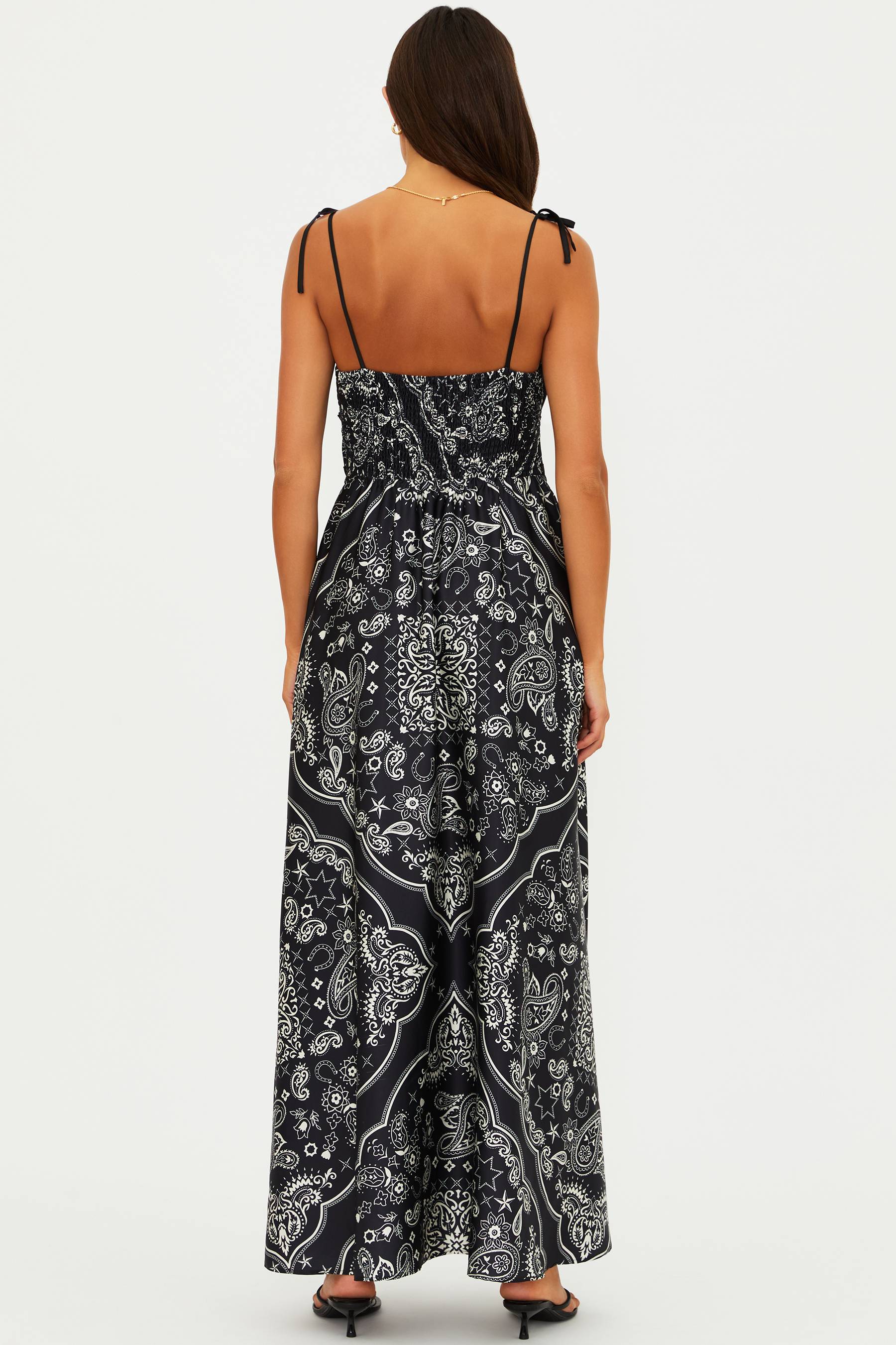 Levi Maxi Dress Bandana Black - Image 8