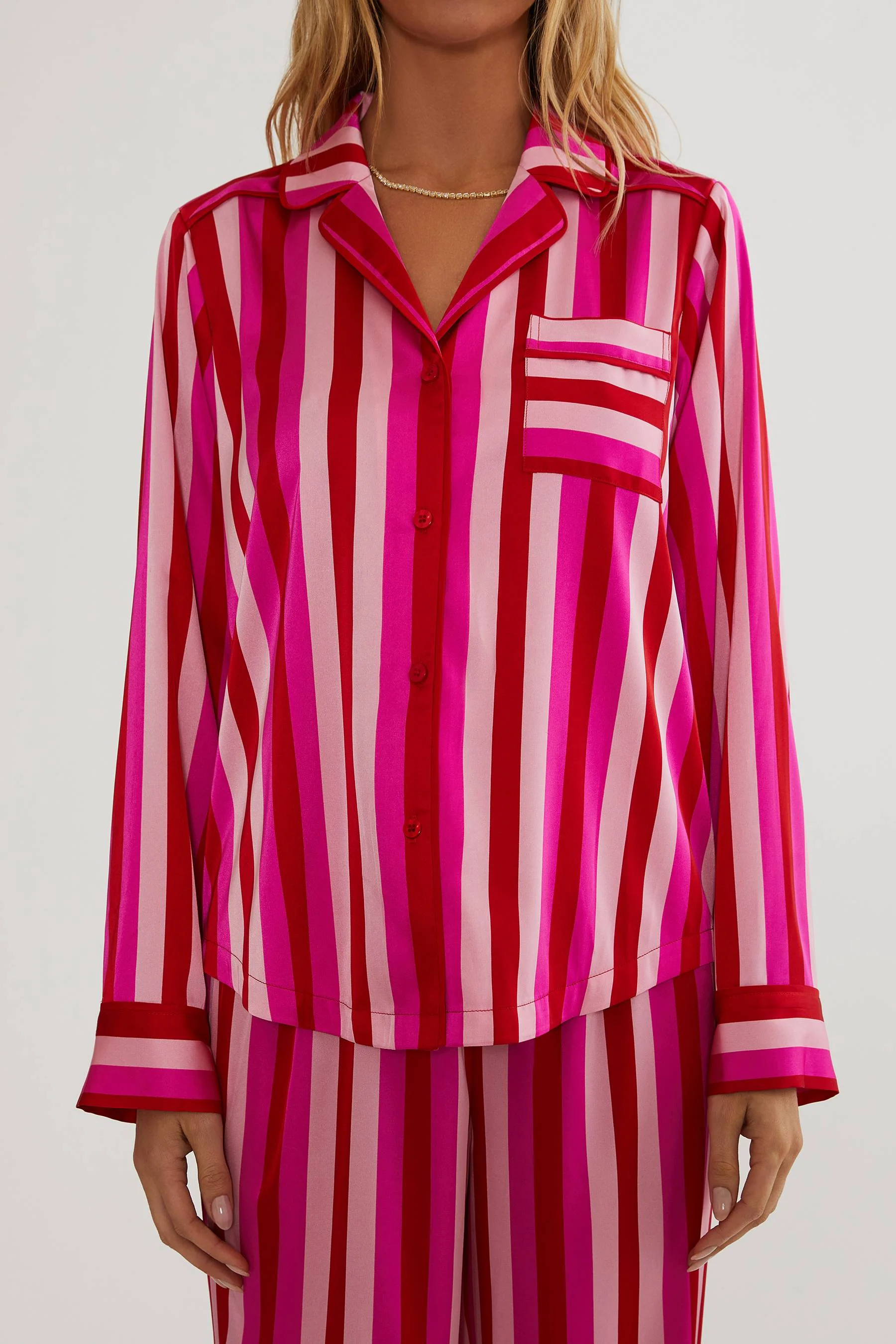 Livy Top & Connie Pant Set Pink & Red Stripe - Image 4