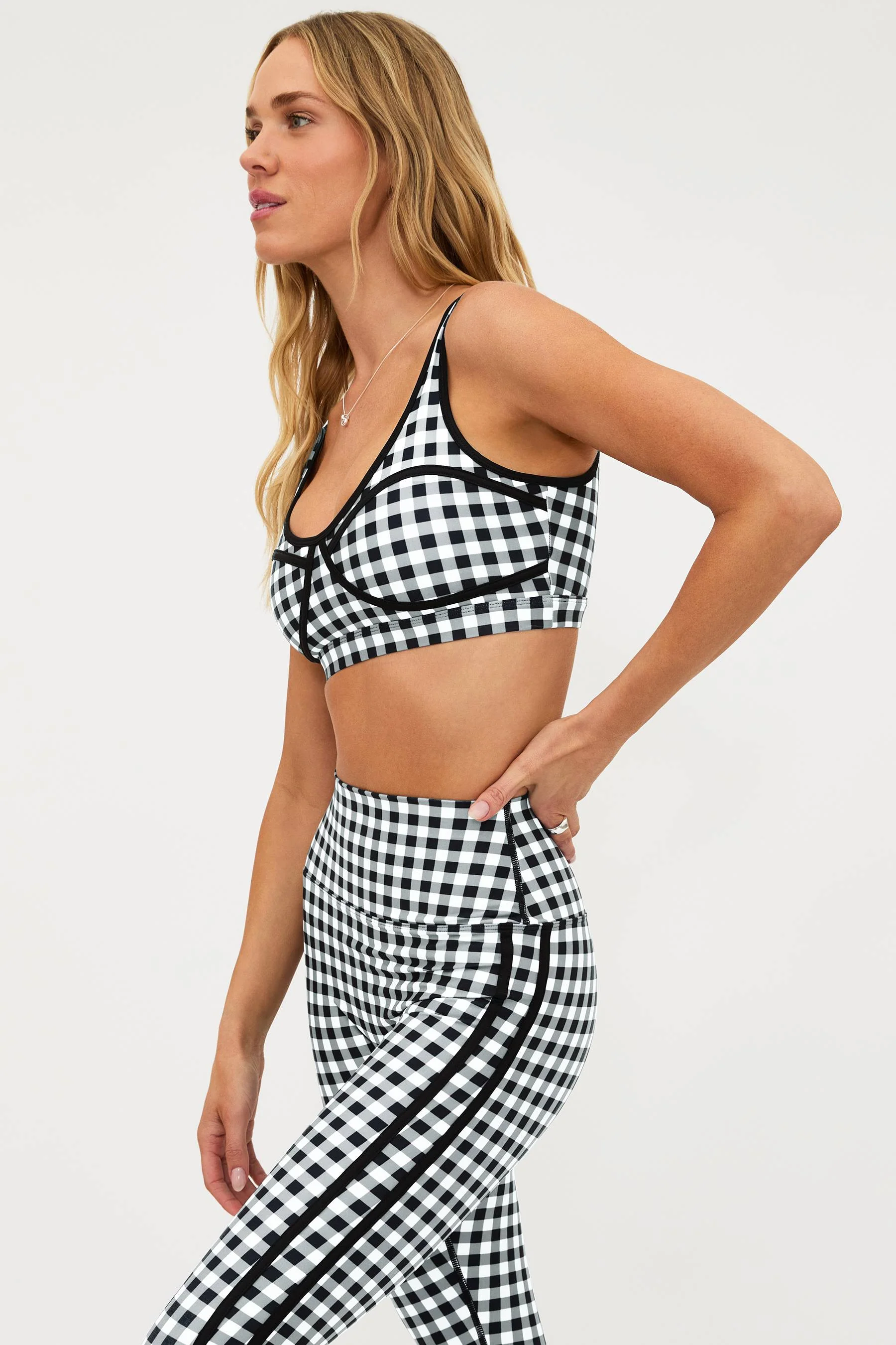 Olympia Top Slate Gingham - Image 6