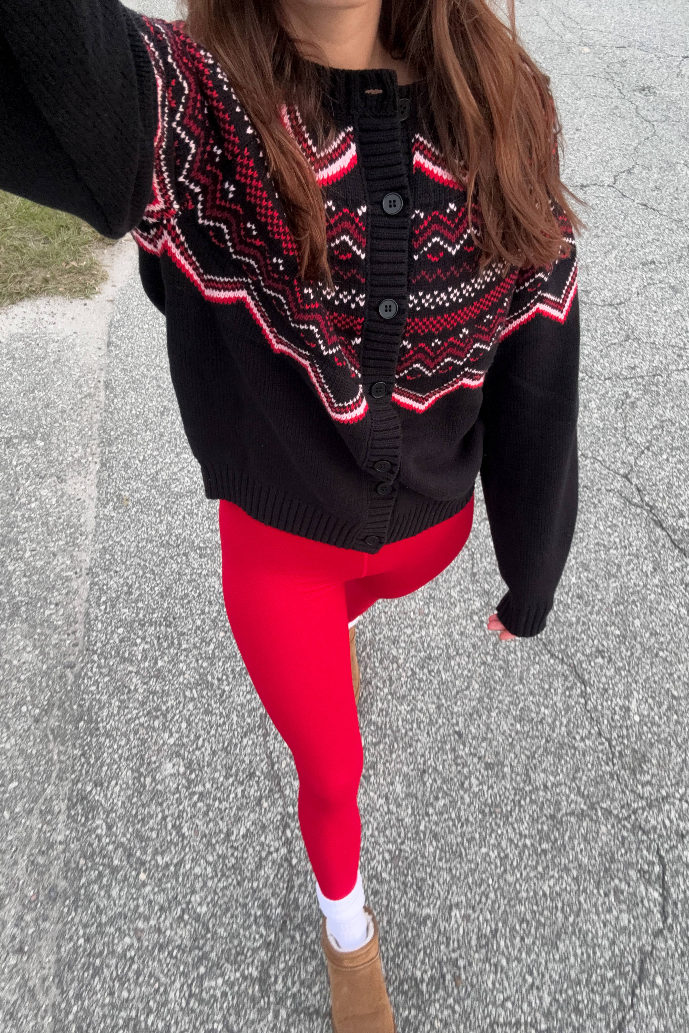 Anthropologie X Beach Riot Seraphine Cardigan Black Cheers Fairisle - Image 6