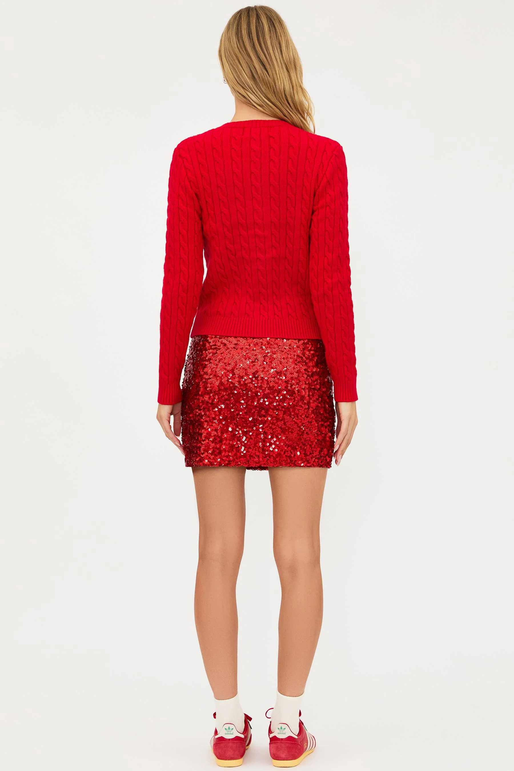Trixie Skirt Hot Red Sequin - Image 6